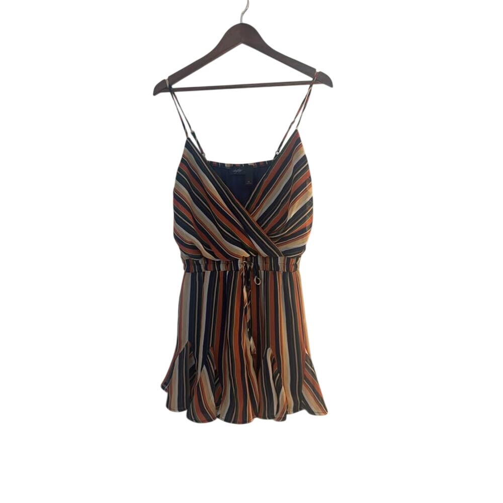 Women’s Multi-colored Striped Romper Size XL